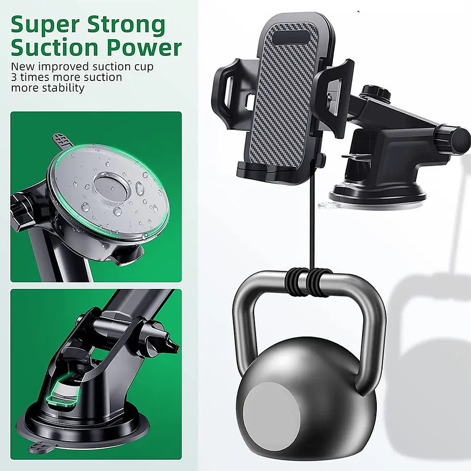 SOPORTE UNIVERSAL DE TELÉFONO PARA AUTO MARCA HOLDER- POR MAYOR 5