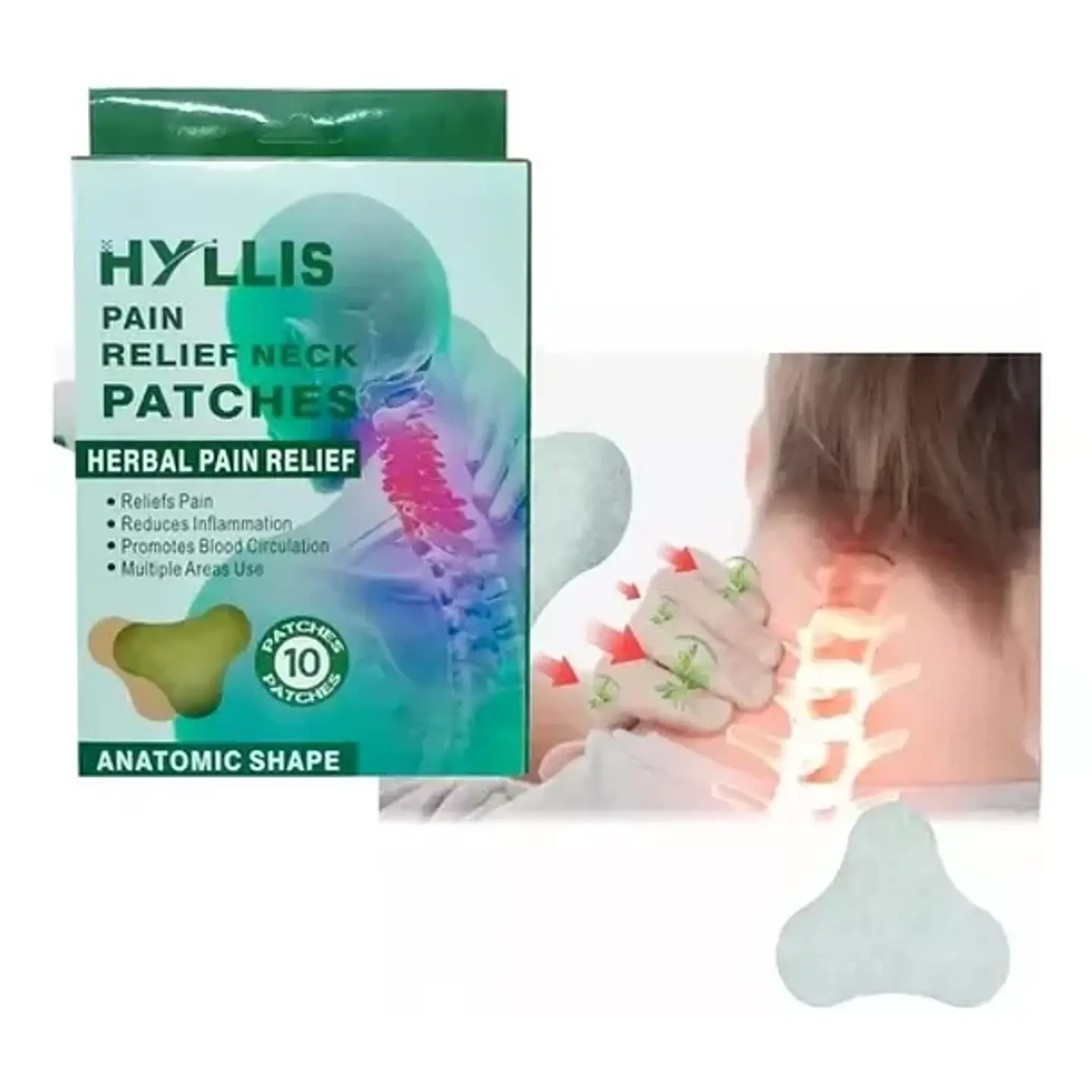 PARCHE ALIVIO DOLOR CERVICAL CAJA 10UNDS- POR MAYOR 1