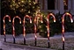 SET ADORNO BASTON CARAMELO SOLAR LED PQT 5 UNDS 64CM- POR MAYOR - Miniatura 5