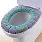 FUNDA DE ASIENTO DE INODORO SUAVE Y CÁLIDA AJUSTABLE- POR MAYOR - Miniatura 4