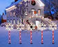 ADORNO ESTACA SOLAR JARDÍN COPO DE NIEVE PACK 5 UNDS- POR MAYOR - Miniatura 1