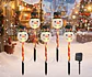 ADORNO ESTACA SOLAR JARDÍN CARITA MUÑECO DE NIEVE PACK 5 UNDS- POR MAYOR - Miniatura 1