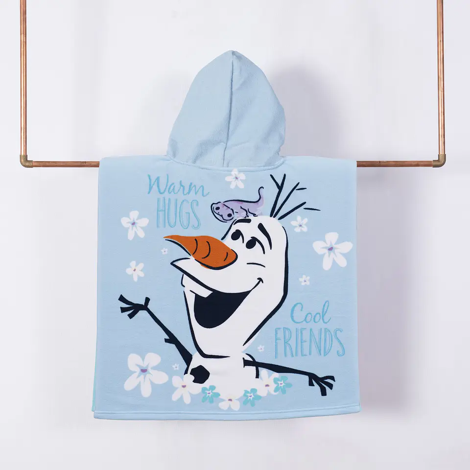 TOALLA CAPUCHA FROZEN ORIGINAL DISNEY 60x120CM EXCELENTE CALIDAD MICROFIBRA 70/30- POR MAYOR 2