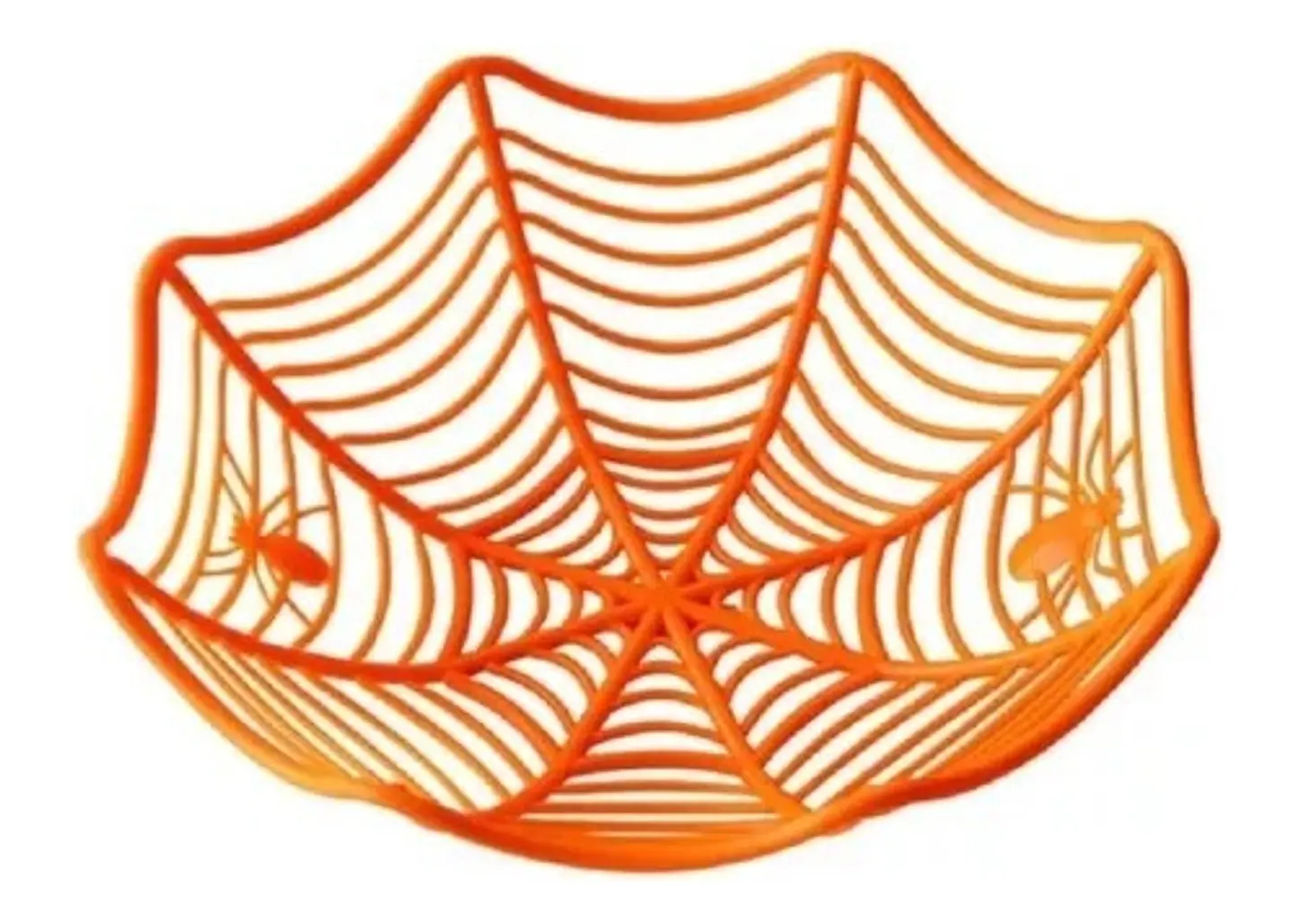 CANASTA DULCERA DE HALLOWEEN TELA DE ARAÑA 28x28CM- POR MAYOR 11
