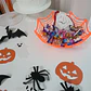 CANASTA DULCERA DE HALLOWEEN TELA DE ARAÑA 28x28CM- POR MAYOR - Miniatura 3