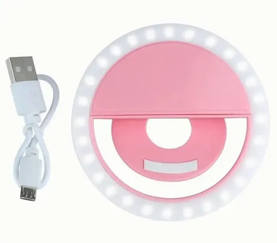MINI ARO DE LUZ PARA TELÉFONO CARGA USB- POR MAYOR 4