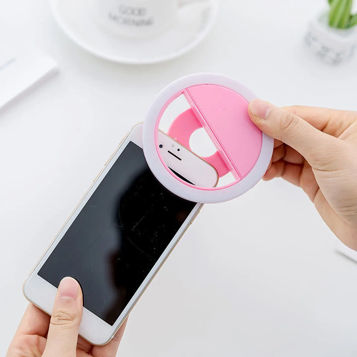 MINI ARO DE LUZ PARA TELÉFONO CARGA USB- POR MAYOR 7