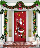 FUNDA PARA PUERTA NAVIDAD CLÁSICO 90x210CM SIRVE COMO FUNDA PARA MESA - POR MAYOR - Miniatura 4