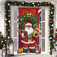 FUNDA PARA PUERTA NAVIDAD CLÁSICO 90x210CM SIRVE COMO FUNDA PARA MESA - POR MAYOR - Miniatura 7