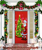FUNDA PARA PUERTA NAVIDAD CLÁSICO 90x210CM SIRVE COMO FUNDA PARA MESA - POR MAYOR - Miniatura 8