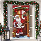 FUNDA PARA PUERTA NAVIDAD CLÁSICO 90x210CM SIRVE COMO FUNDA PARA MESA - POR MAYOR - Miniatura 10