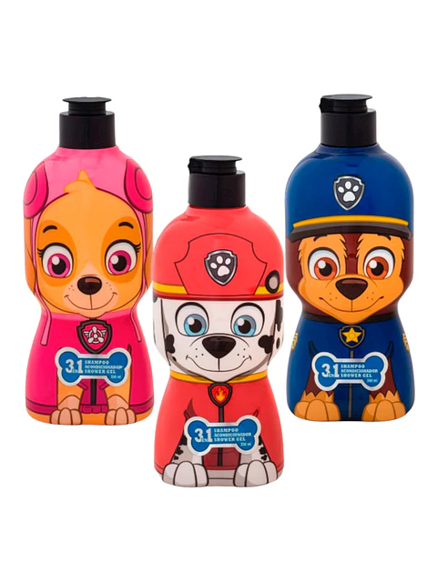 3EN1 SHAMPOO, ACONDICIONADOR, SHOWER GEL DE 350ML PAW PATROL - POR MAYOR