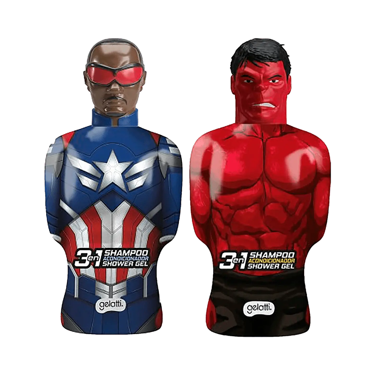 SHAMPOO DE 350ML 3EN1 MARVEL CAPITÁN AMÉRICA Y HULK - POR MAYOR 1