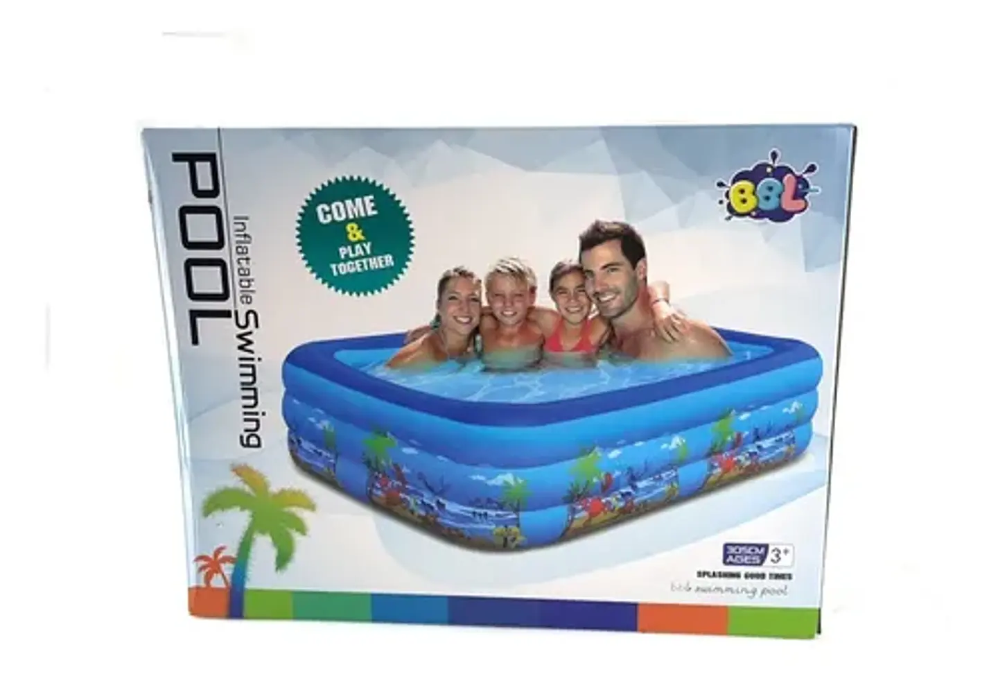 PISCINA INFLABLE RECTANGULAR 210CM- POR MAYOR 2
