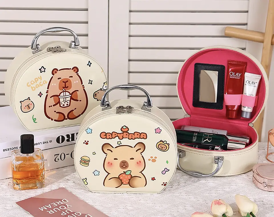 MALETA ORGANIZADOR JOYERO PORTATIL CAPYBARA 20x20x8CM- POR MAYOR 1