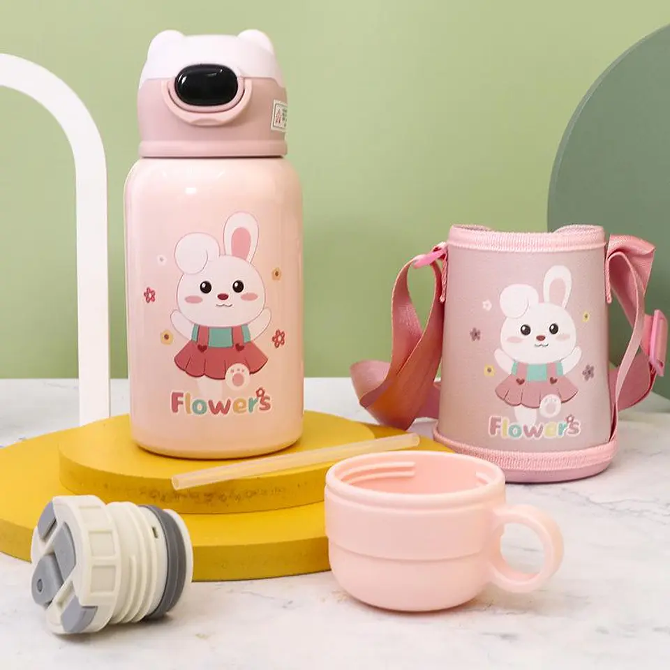 BOTELLA DE AGUA TERMICA CON FUNDA KAWAI - POR MAYOR 1