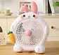 VENTILADOR DE ESCRITORIO CONEJO BLANCO 35x30CM 220V 30W- POR MAYOR - Miniatura 1
