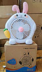 VENTILADOR DE ESCRITORIO CONEJO BLANCO 35x30CM 220V 30W- POR MAYOR - Miniatura 5