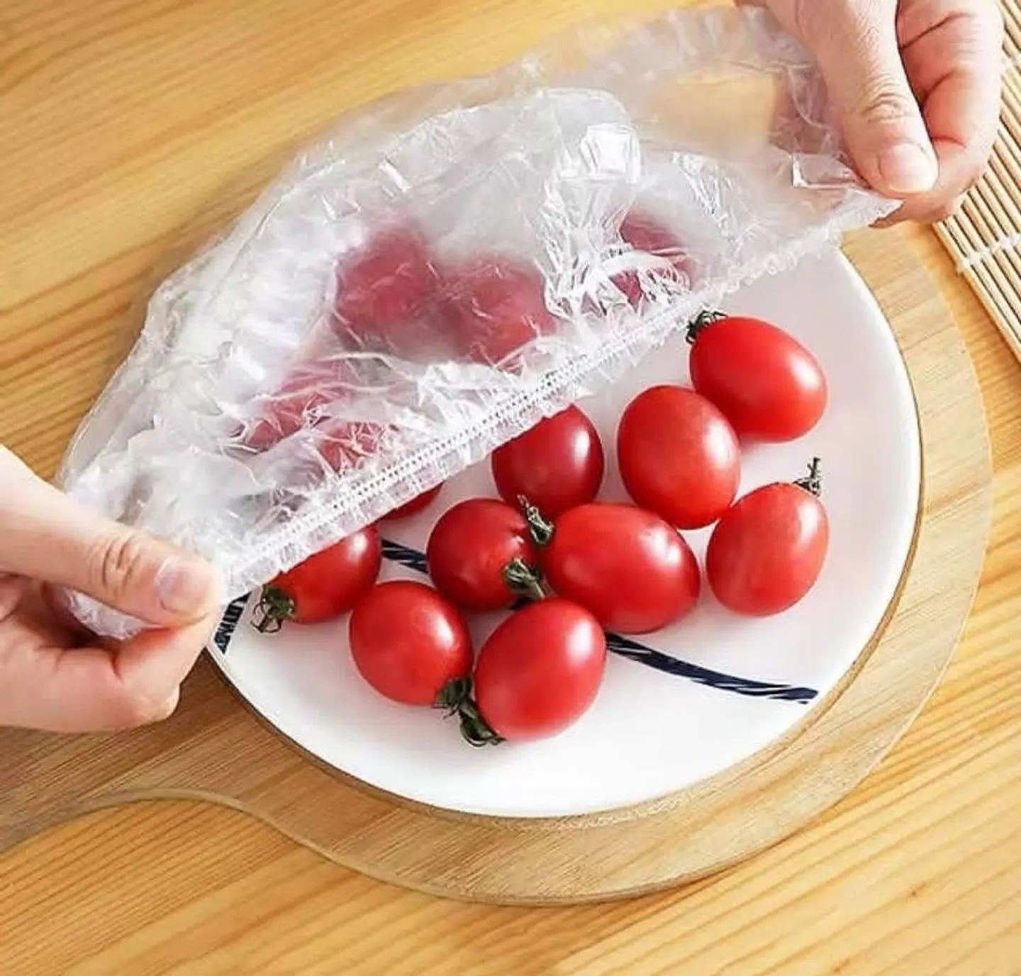 PAQUETE 100 BOLSAS ELASTICADAS PARA CUBRIR PLATOS Y ALIMENTOS - POR MAYOR 2