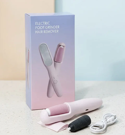 REMOVEDOR SACA DE CALLOS Y EXFOLIADOR PIES Y MANOS USB RECARGABLE- POR MAYOR