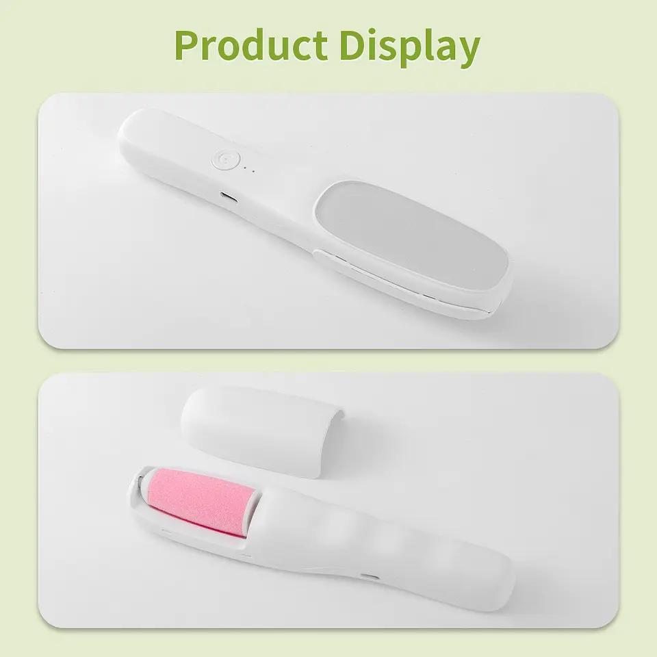 REMOVEDOR SACA DE CALLOS Y EXFOLIADOR PIES Y MANOS USB RECARGABLE- POR MAYOR 11