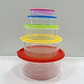 SET DE 5 TAPERS DE COLORES REDONDO - POR MAYOR - Miniatura 1