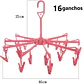 COLGADOR GIRATORIO 360 PLEGABLE DE 16 PERRITOS- POR MAYOR - Miniatura 1