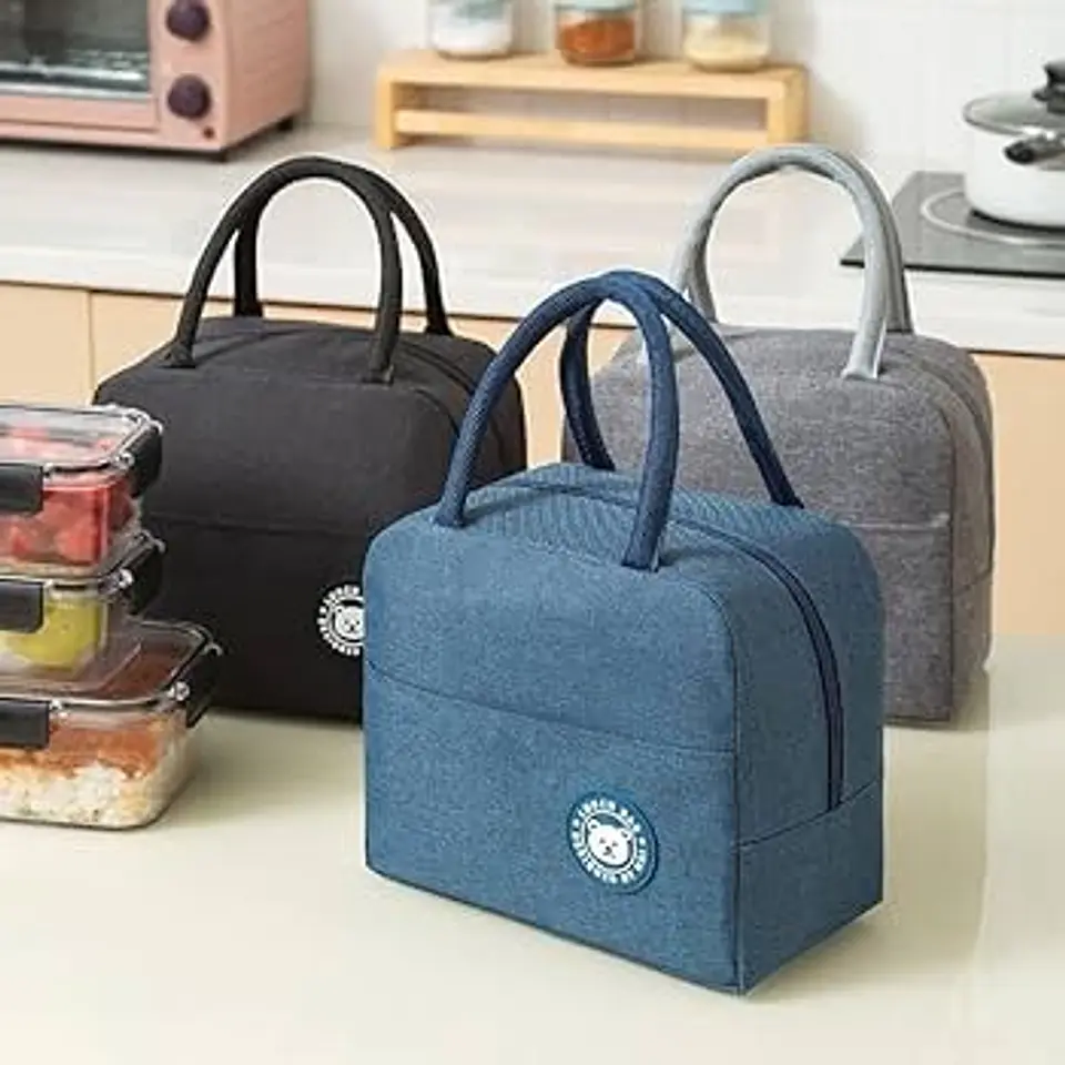 BOLSO LONCHERA TÉRMICA COLOR LISO - POR MAYOR 1
