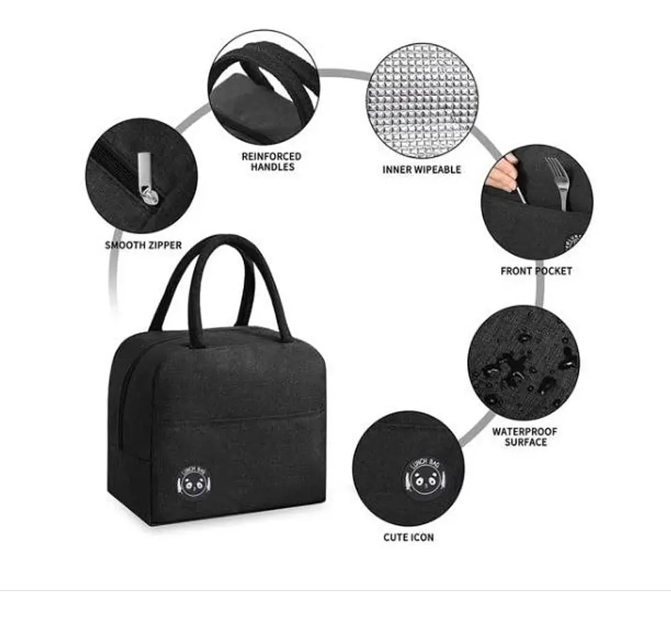 BOLSO LONCHERA TÉRMICA COLOR LISO - POR MAYOR 19