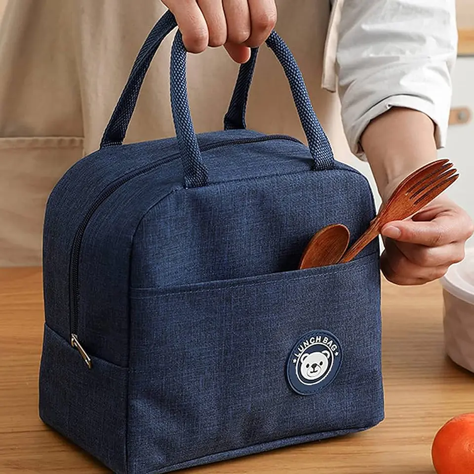 BOLSO LONCHERA TÉRMICA COLOR LISO - POR MAYOR 12