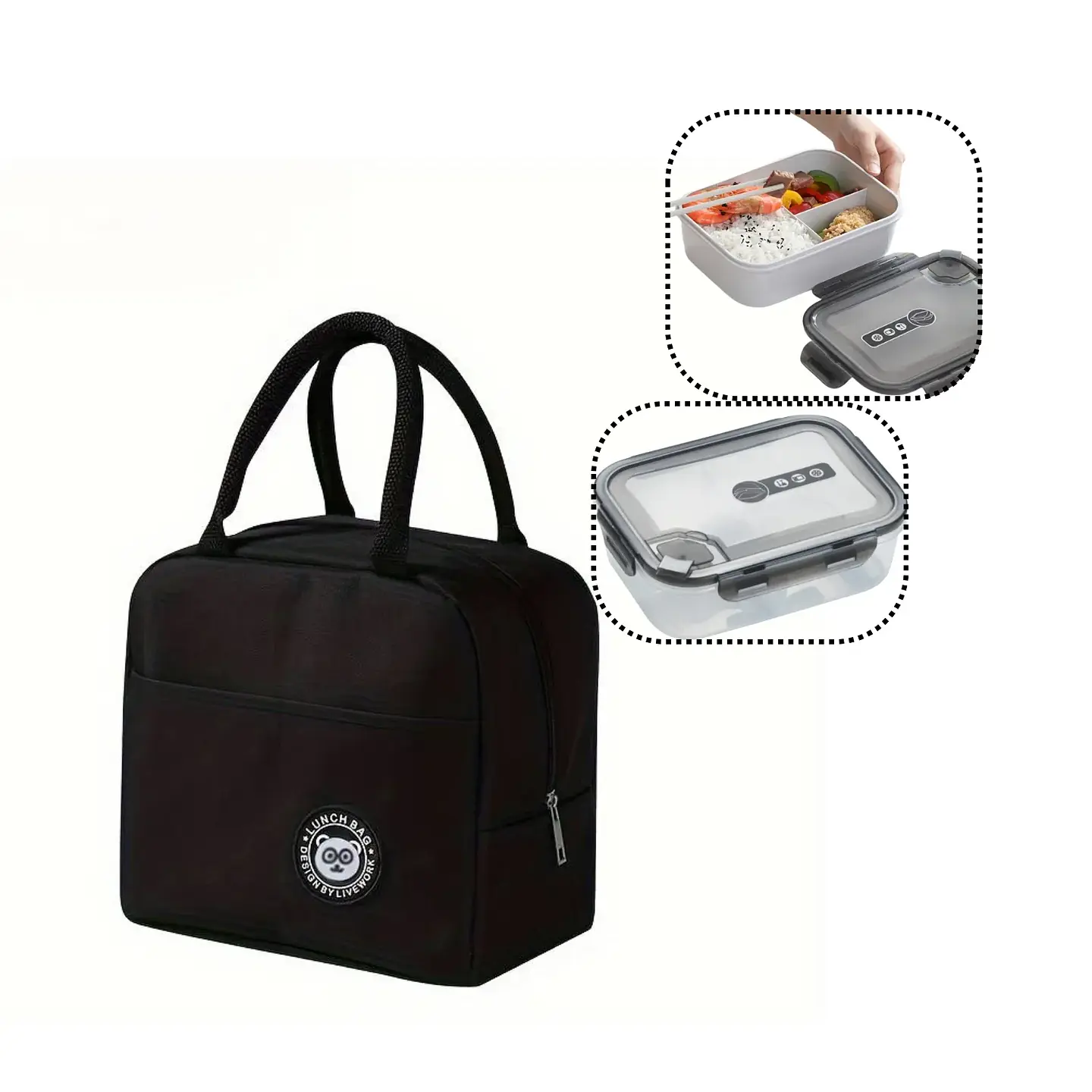 BOLSO LONCHERA TÉRMICA COLOR LISO - POR MAYOR 14