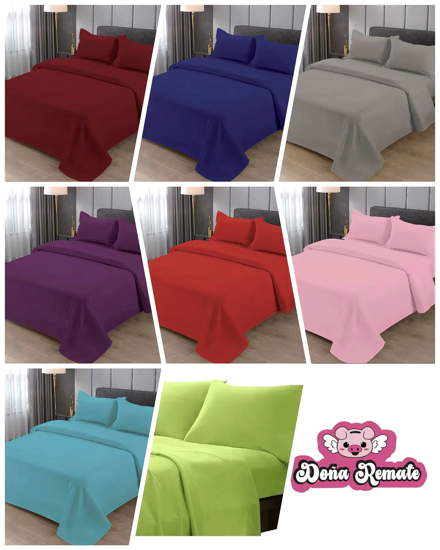 SET DE SABANA DE POLAR LISO 1.5 PLAZAS- POR MAYOR 1