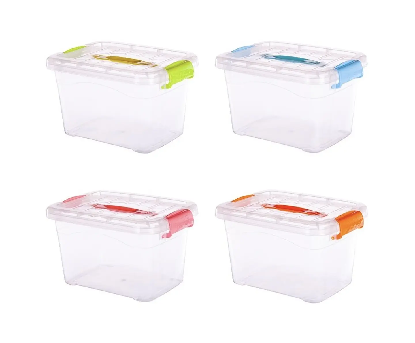 CAJA ORGANIZADORA TRANSPARENTE CON TAPA DE 2 LITROS 20x16x11CM- POR MAYOR 1