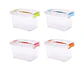 CAJA ORGANIZADORA TRANSPARENTE CON TAPA DE 2 LITROS 20x16x11CM- POR MAYOR - Miniatura 1
