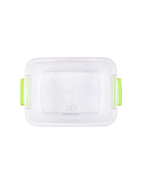 CAJA ORGANIZADORA TRANSPARENTE CON TAPA DE 2 LITROS 20x16x11CM- POR MAYOR