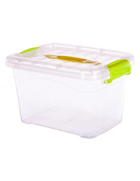 CAJA ORGANIZADORA TRANSPARENTE CON TAPA DE 3 LITROS 25x18x13CM- POR MAYOR