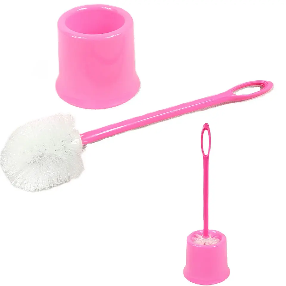 CEPILLO LIMPIADOR PARA BAÑO CON BASE 47CM- POR MAYOR 5
