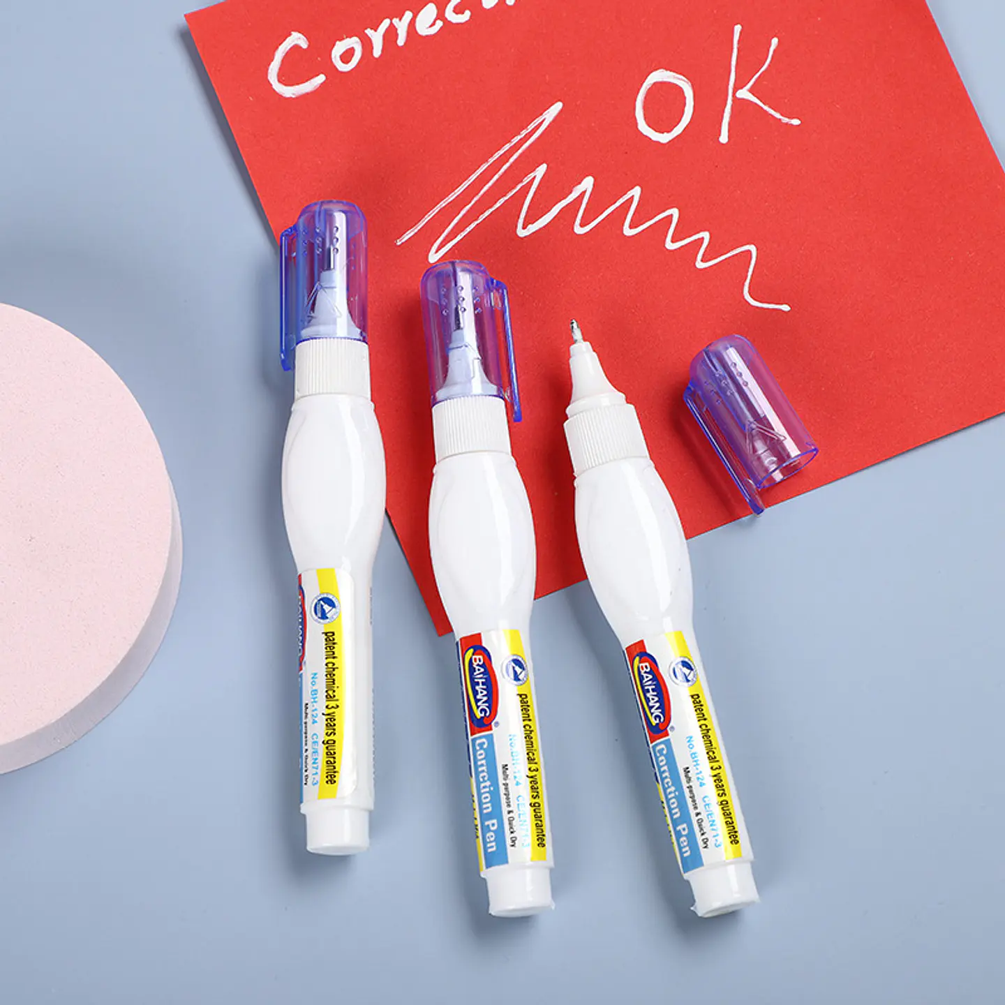 DOCENA LAPIZ CORRECTOR LIQUIDO BAIHANG- POR MAYOR 7