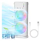 VENTILADOR DOBLE CON HUMIDIFICADOR Y LUCES RGB - COPIA - Miniatura 2