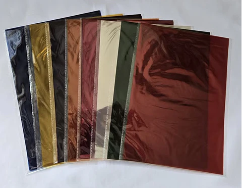 PAPEL METALIZADO FOIL 19 HOJAS 44x25CM- POR MAYOR