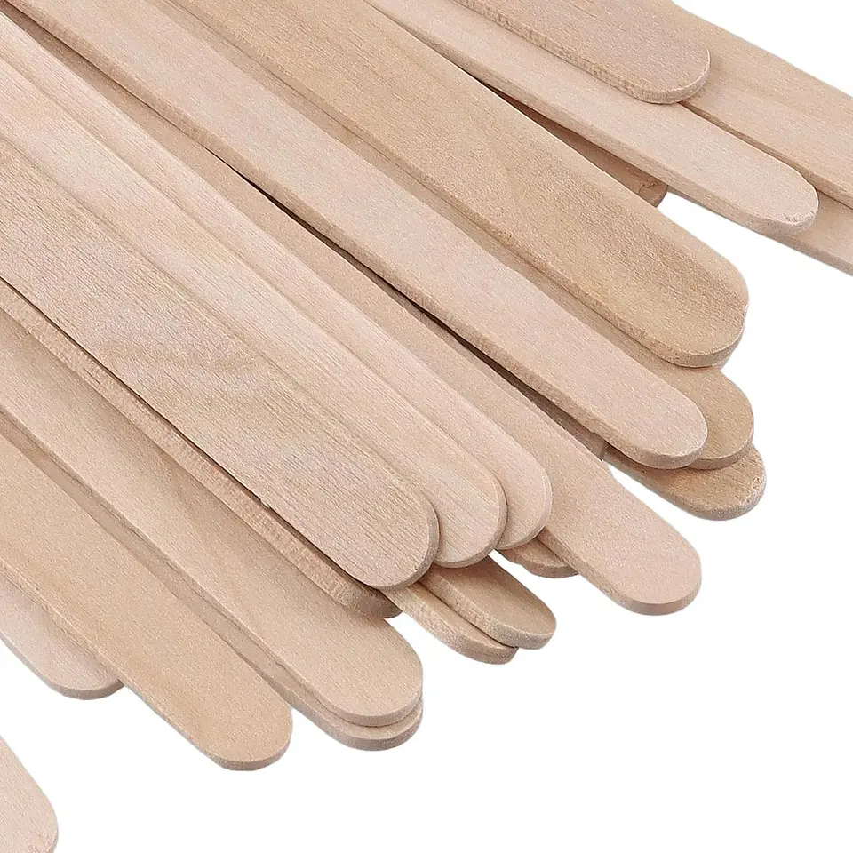PALO DE HELADO MADERA DELGADO NATURAL 50UNDS - POR MAYOR 3
