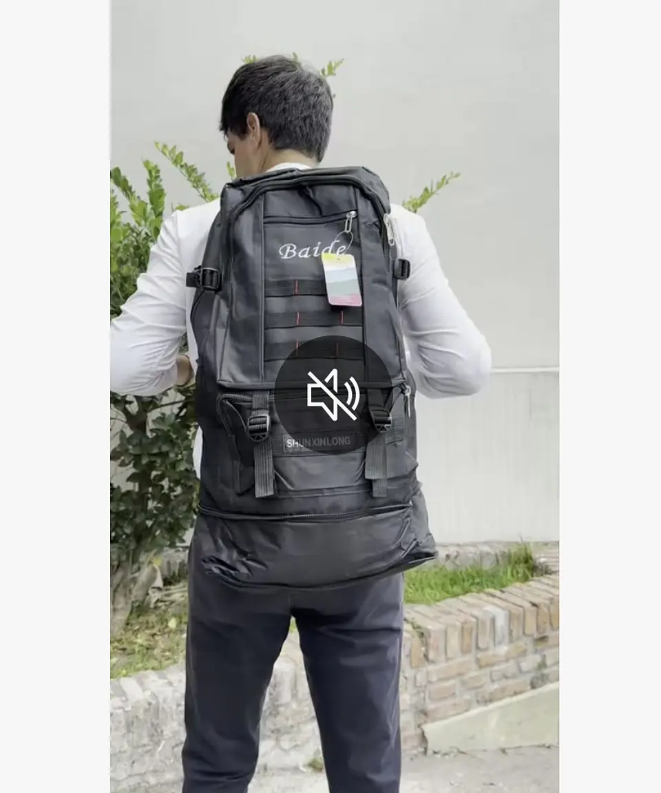 MOCHILA TÁCTICA TREKKING POLIESTER EXPANDIBLE 4 BOLSILLOS - POR MAYOR 3