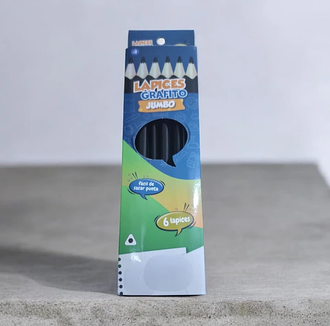 SET 6 LAPICES GRAFITO JUMBO- POR MAYOR