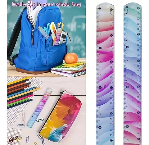 SET DE REGLAS FLEXIBLES 4 PIEZAS 30CM- POR MAYOR