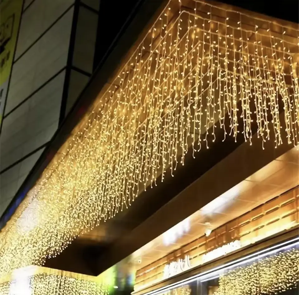 CORTINA CASCADA SOLAR DE 3 METROS CÁLIDA- POR MAYOR 3