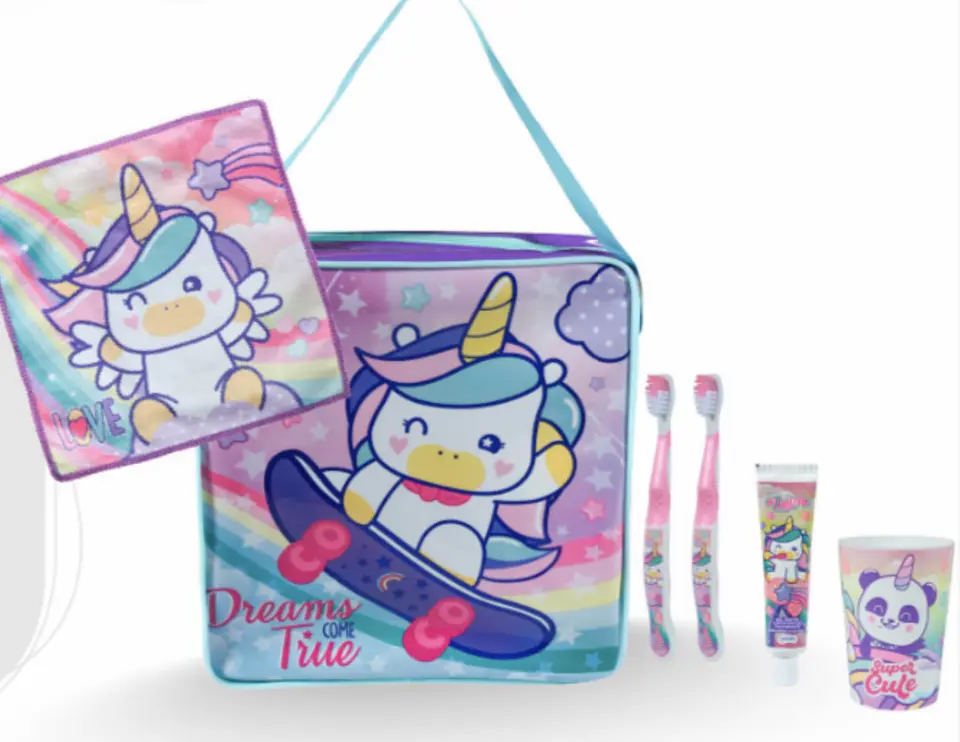 BOLSO SET DE ASEO UNICORNIO - POR MAYOR 1
