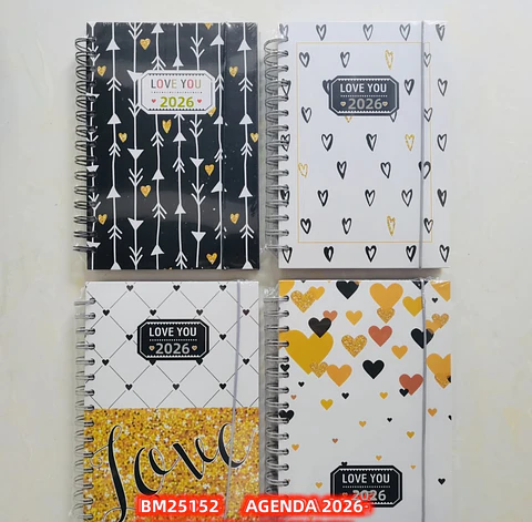 AGENDA 2026 LOVE 13x10CM- POR MAYOR