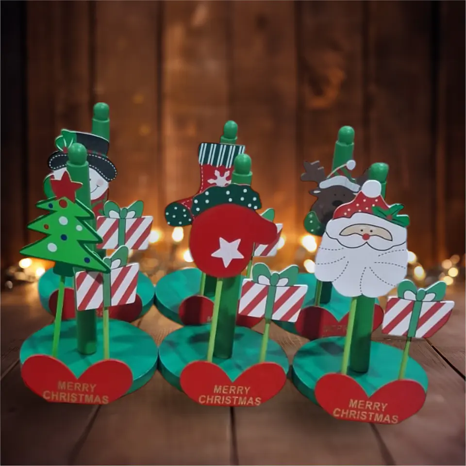 PORTA NOVA DE MADERA NAVIDAD - POR MAYOR 5