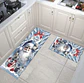 ALFOMBRA SET DE COCINA DOBLE 40x60CM + 40x120CM NAVIDAD CELESTE 2025- POR MAYOR - Miniatura 3