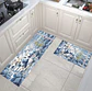ALFOMBRA SET DE COCINA DOBLE 40x60CM + 40x120CM NAVIDAD CELESTE 2025- POR MAYOR - Miniatura 8
